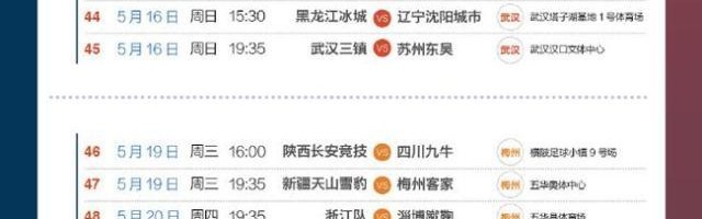 开云-2021赛季中甲首阶段赛程公布 揭幕战武汉vs北理工